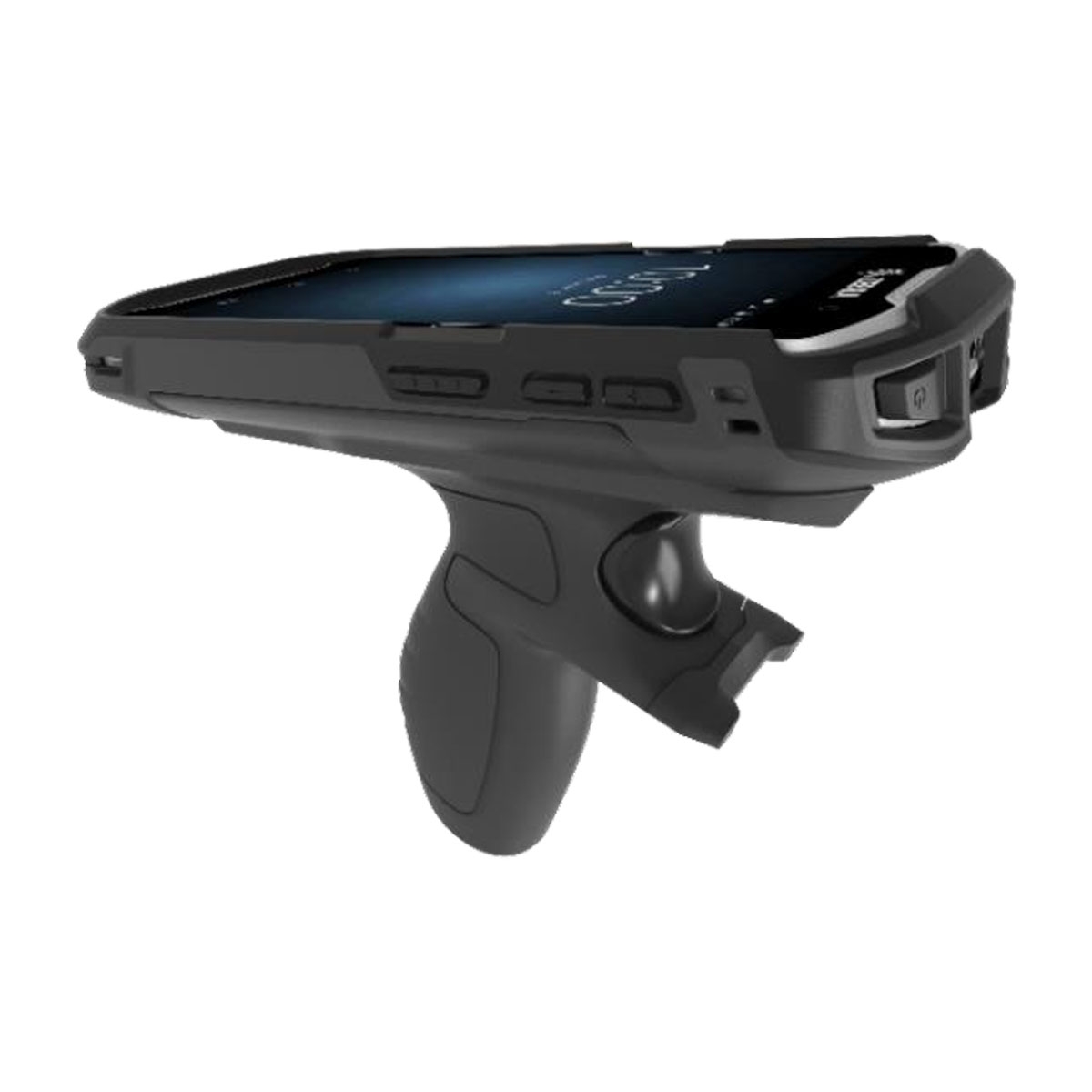 Zebra TC51 mounted in trigger grip handle attachment